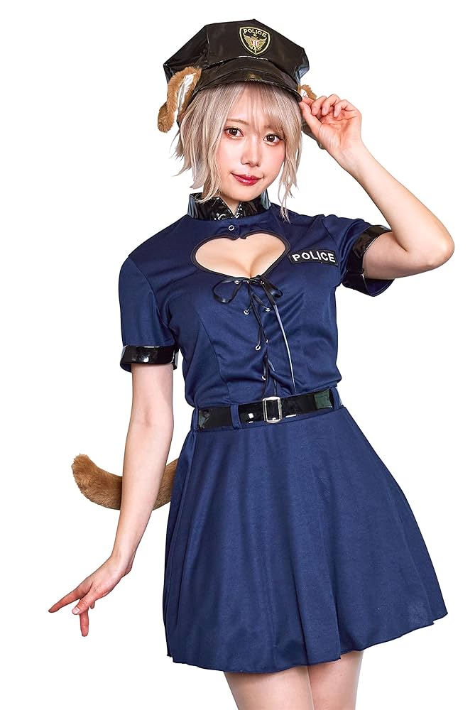 マリームーン犬のおまわりさん♡クリアストーンポリスコスプレ 即日発送】犬のおまわりさん《ハロウィンコスプレ10点セット